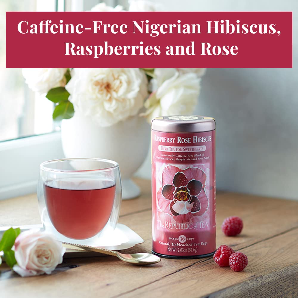 The Republic of Tea - Raspberry Rose Hibiscus Tea Slide 2