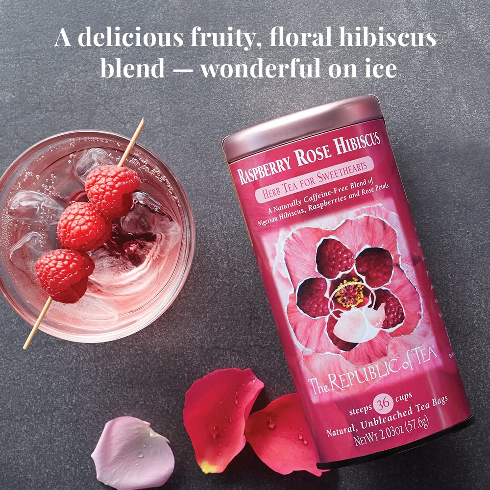 The Republic of Tea - Raspberry Rose Hibiscus Tea Slide 4